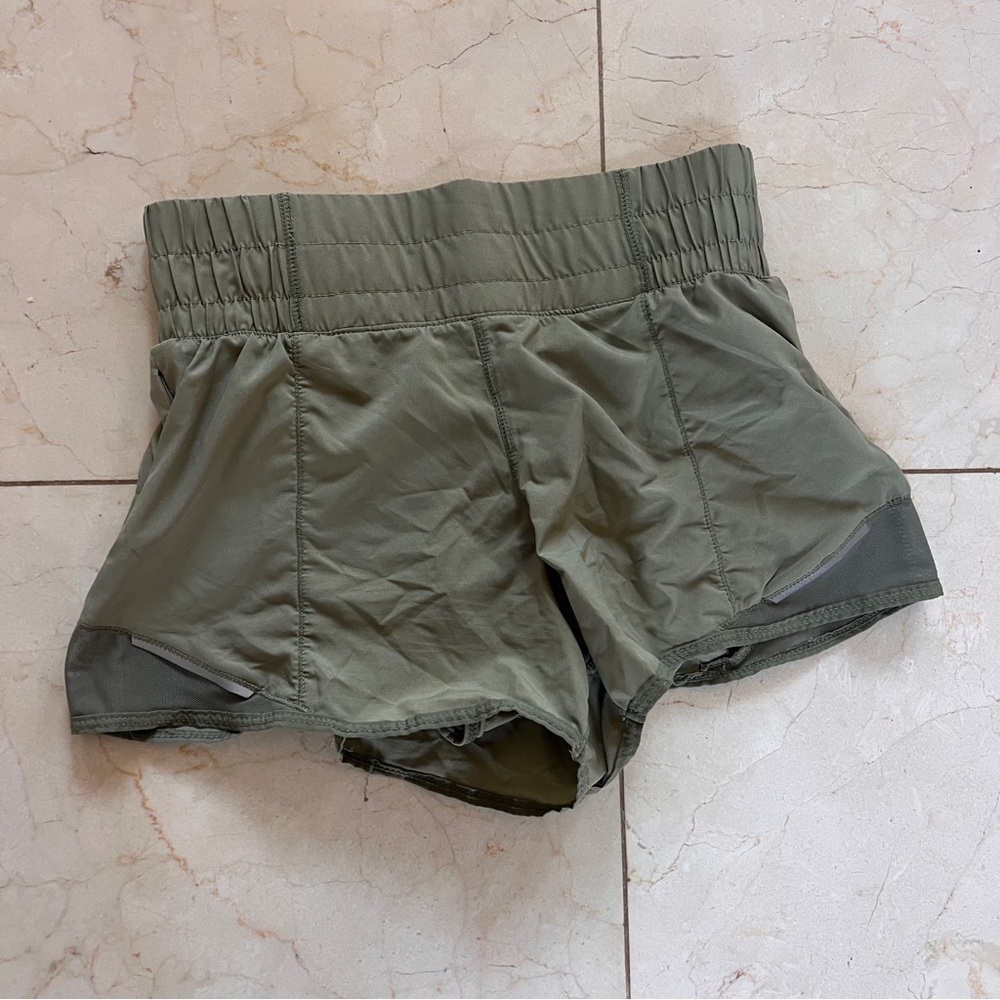 lululemon athletica Olive Green Athletic Shorts